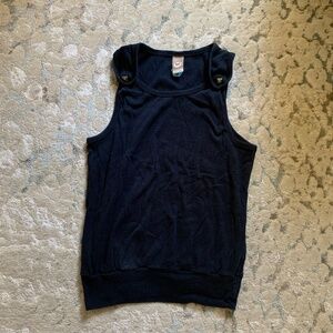 Stussy black lace tank top